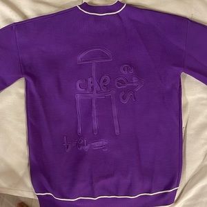 TIBI rare graffiti purple sweatshirt (will be donating if not sold)